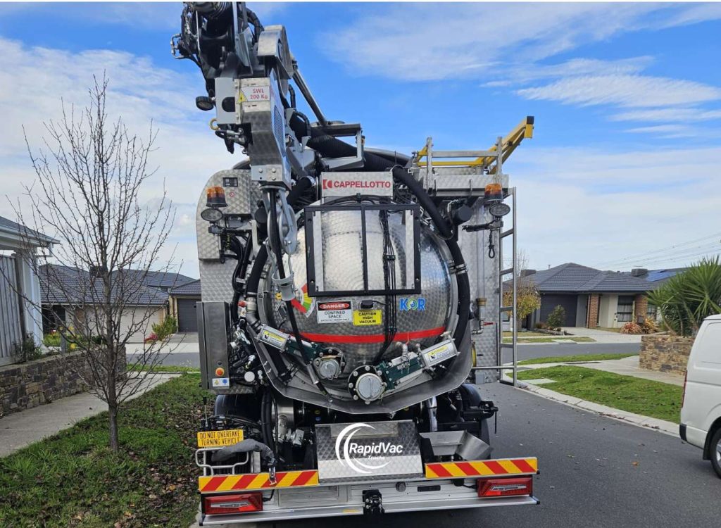 vac trucks available for hire, specializing in pit cleaning, drain cleaning, and hydro excavation by Rapid Vac Trucks Brisbane