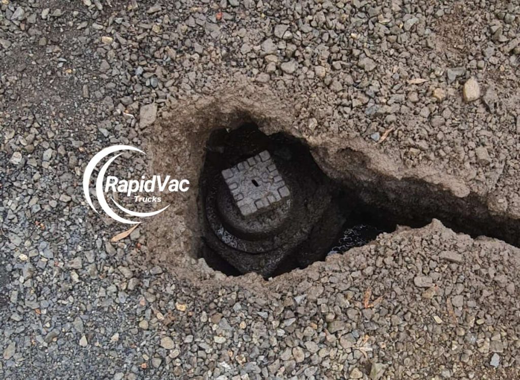 Non-destructive digging using vacuum excavation to protect underground utilities.