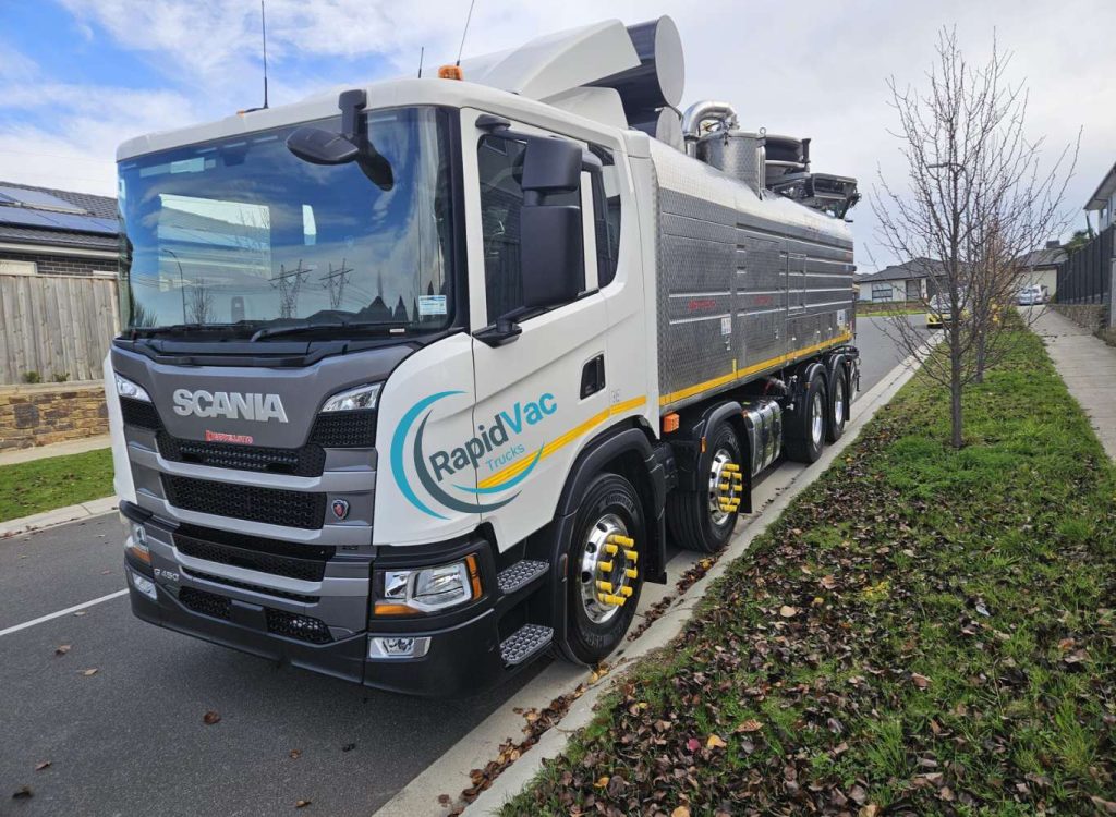 vacuum excavation trucks from Rapid Vac Trucks Brisbane, ready for hydro excavation and non-destructive digging projects.